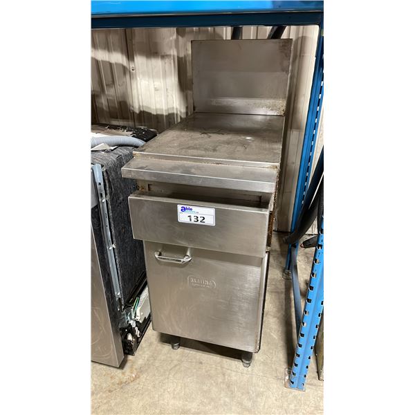 KEATING STAINLESS STEEL SINGLE DOOR 15"W 29 1/2"D X 35"H COMMERCIAL EQUIPMENT STAND