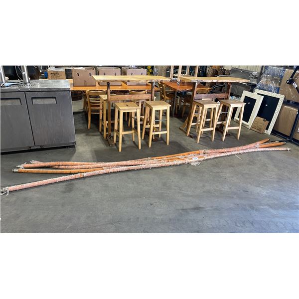 4 ORANGE 15' Z & N FOOD WORT DN38 WP.150 PSI COMMERCIAL BREWERY HOSE WITH 2" STAINLESS STEEL ENDS