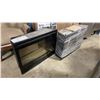Image 1 : 2 DIMPLEX DFG3033 BLACK ELECTRIC INSERT FIREPLACES WITH GLASS ROCKS