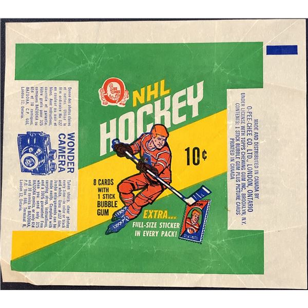 1970-71 O-PEE-CHEE HOCKEY WRAPPER