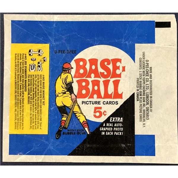 1969 TOPPS BASEBALL WRAPPER