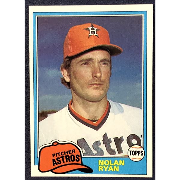 1981 TOPPS NOLAN RYAN (HOF)