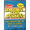 Image 1 : 1981 FLEER BASEBALL STAR STICKERS WAX PACK