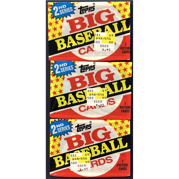 1989 TOPPS BIG BASEBALL CELLO PACKS (3)