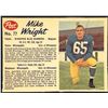 Image 1 : 1962 POST CEREAL CFL MIKE WRIGHT