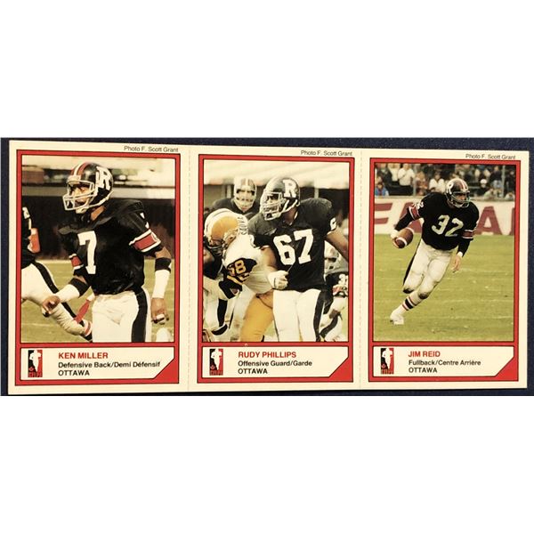1984 JOGO McDONALD'S OTTAWA ROUGHRIDERS - JIM REID
