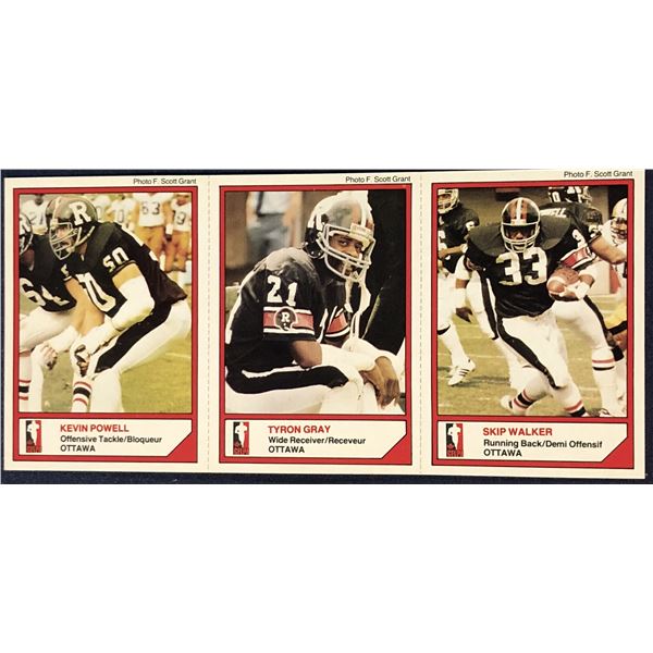 1984 JOGO McDONALD'S OTTAWA ROUGHRIDERS - SKIP WALKER