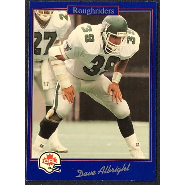1991 JOGO CFL DAVE ALBRIGHT