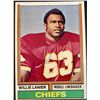 Image 1 : 1974 TOPPS WILLIE LANIER (HOF)