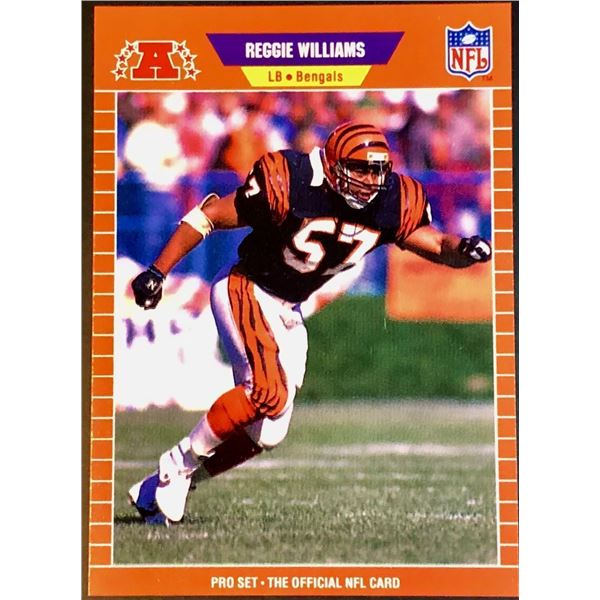 1989 PRO SET REGGIE WILLIAMS ROOKIE CARD
