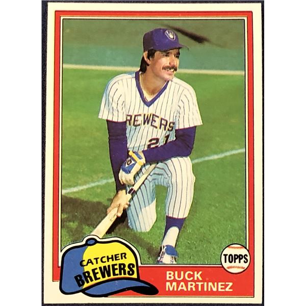 1981 TOPPS BUCK MARTINEZ