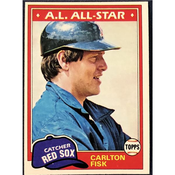 1981 TOPPS CARLTON FISK (HOF)