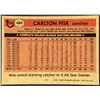 Image 2 : 1981 TOPPS CARLTON FISK (HOF)