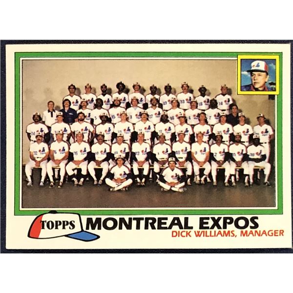 1981 TOPPS MONTREAL EXPOS