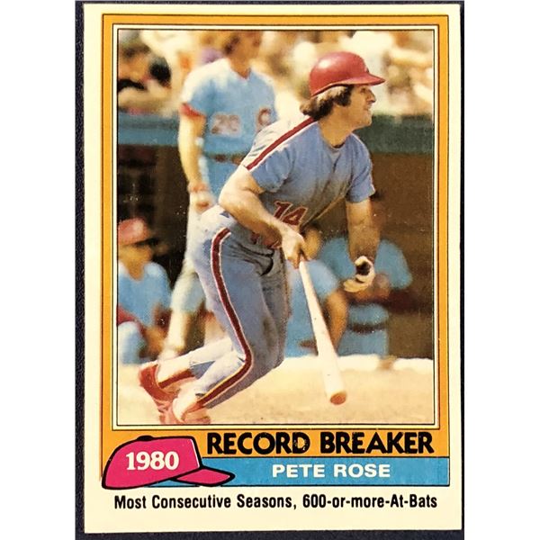 1981 TOPPS PETE ROSE