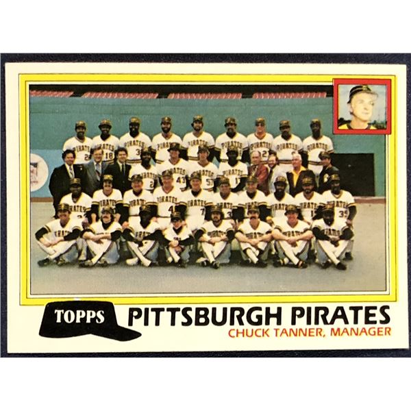 1981 TOPPS PITTSBURGH PIRATES