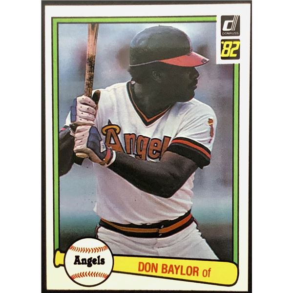 1982 DONRUSS DON BAYLOR