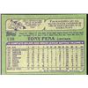 Image 2 : 1982 TOPPS TONY PENA ROOKIE CARD