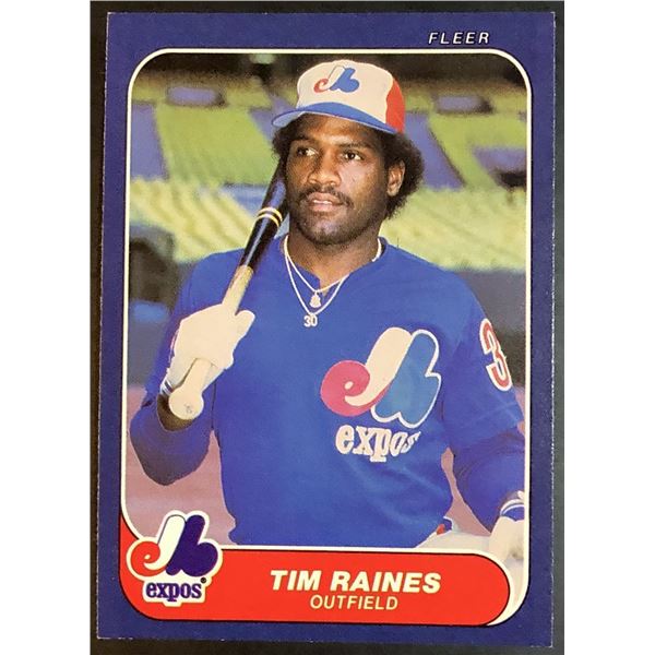 1986 FLEER TIM RAINES (HOF)