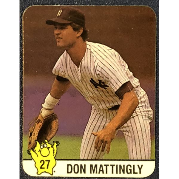 1987 HOSTESS CHIPS BASEBALL DON MATTINGLY