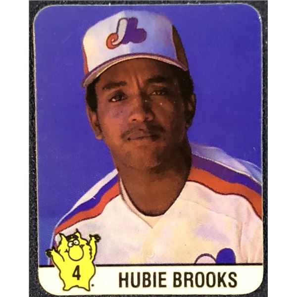 1987 HOSTESS CHIPS BASEBALL HUBIE BROOKS