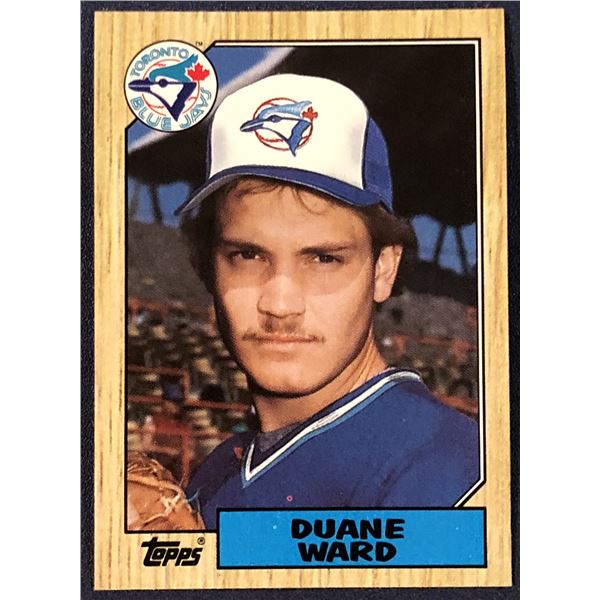 1987 TOPPS DUANE WARD ROOKIE CARD