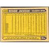 Image 2 : 1987 TOPPS REGGIE JACKSON (HOF)