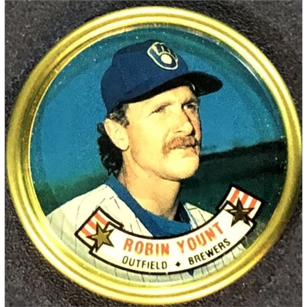 1988 TOPPS BASEBALL COIN - ROBIN YOUNT (HOF)