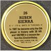 Image 2 : 1988 TOPPS BASEBALL COIN - RUBEN SIERRA