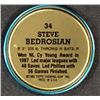 Image 2 : 1988 TOPPS BASEBALL COIN - STEVE BEDROSIAN