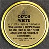 Image 2 : 1989 TOPPS BASEBALL COIN - DEVON WHITE