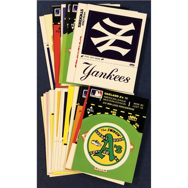 1986 FLEER BASEBALL INSERT STICKERS (25)