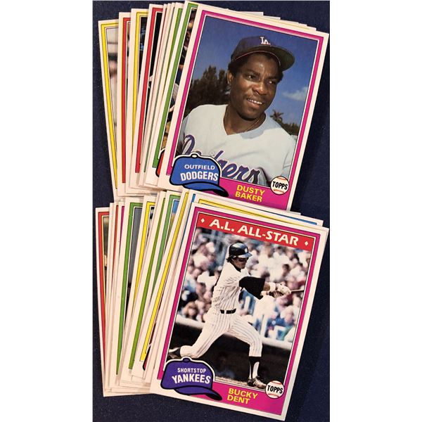 1981 TOPPS BASEBALL COLLECTION (25)