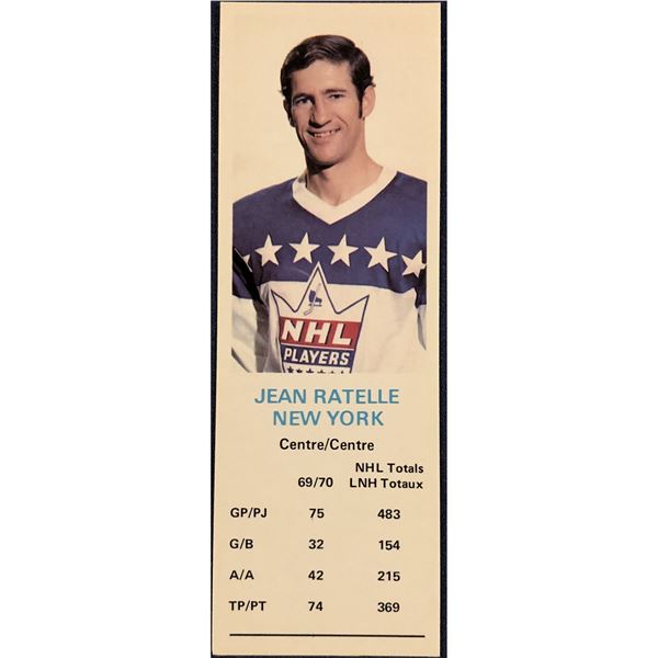 1970-71 DAD'S COOKIES JEAN RATELLE (HOF)