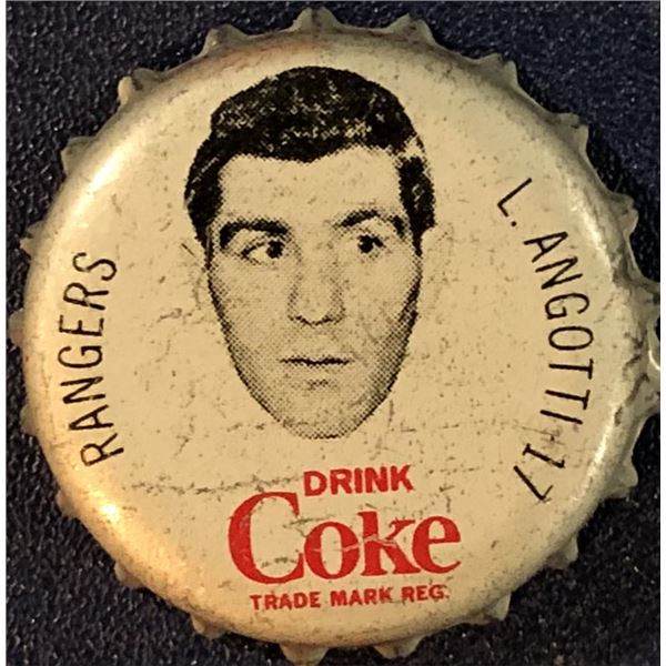 1964-65 COCA COLA NHL BOTTLE CAPS - LOU ANGOTTI