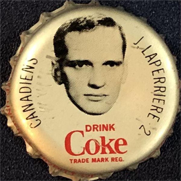 1964-65 COCA COLA NHL BOTTLE CAPS - JACQUES LAPERRIERE (HOF)