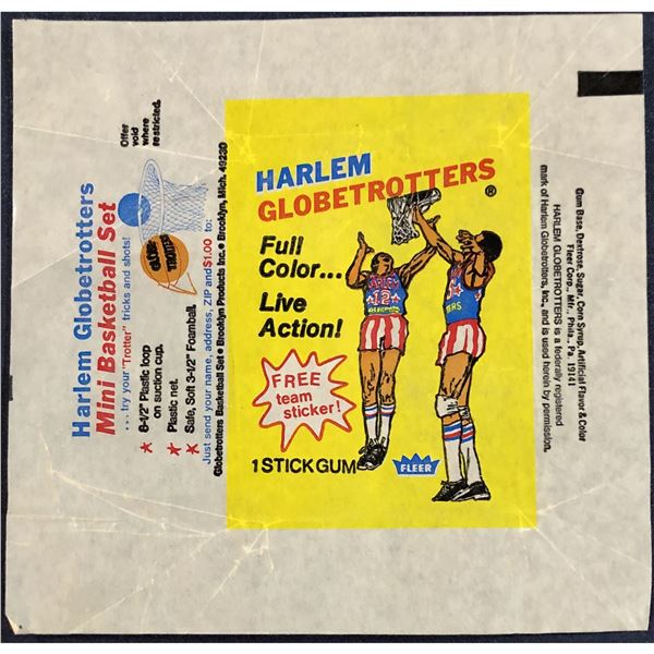 1971-72 FLEER HARLEM GLOBETROTTERS WRAPPER