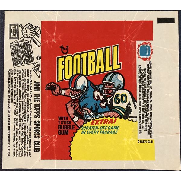 1975 TOPPS NFL WRAPPER