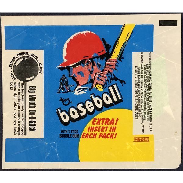1971 O-PEE-CHEE BASEBALL WRAPPER