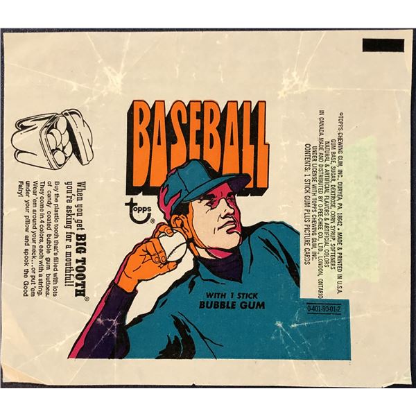 1972 TOPPS BASEBALL WRAPPER