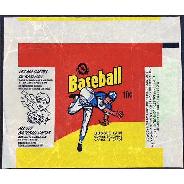 1975 O-PEE-CHEE BASEBALL WRAPPER