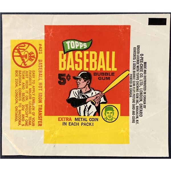 1965 TOPPS BASEBALL WRAPPER