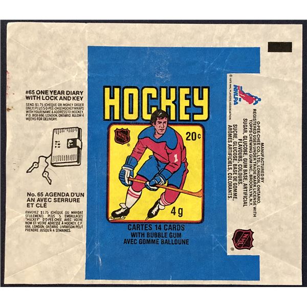1979-80 O-PEE-CHEE HOCKEY WRAPPER - WAYNE GRETZKY ROOKIE YEAR