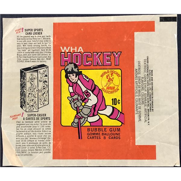 1975-76 O-PEE-CHEE WHA WRAPPER