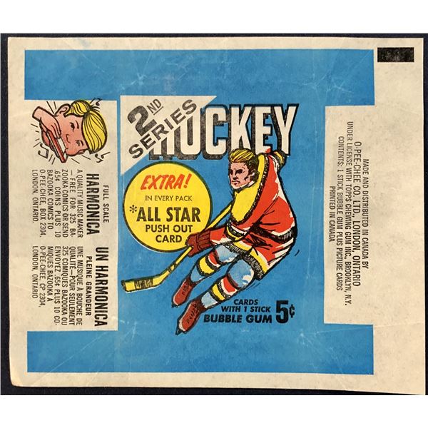 1968-69 O-PEE-CHEE HOCKEY WRAPPER 2nd SERIES