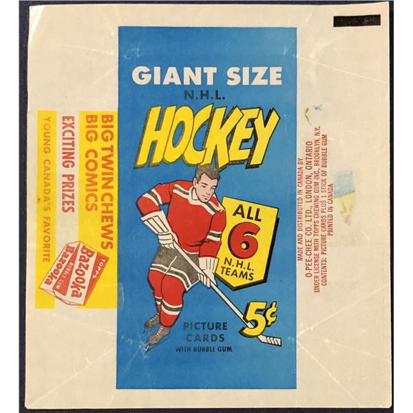 1964-65 O-PEE-CHEE NHL TALL BOYS WRAPPER