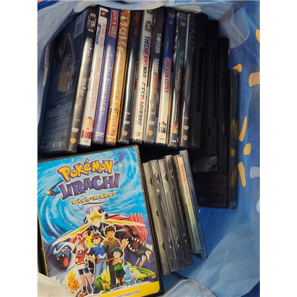 Bag of Misc. DVD's and CD's