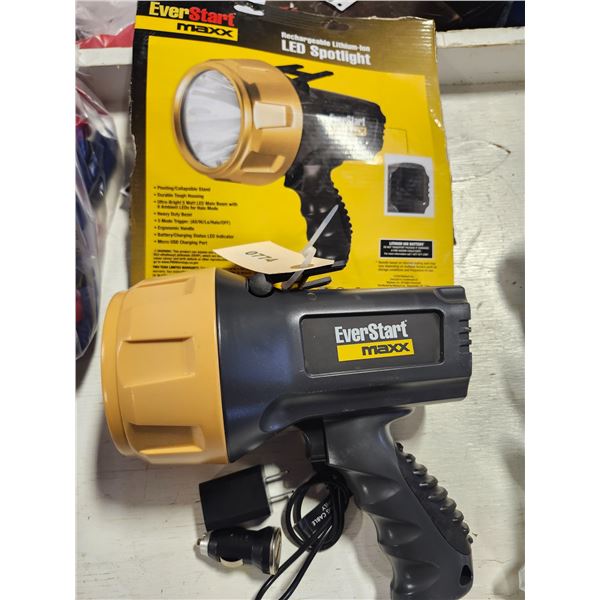 New Everstart Rechargeable LED Spotlight