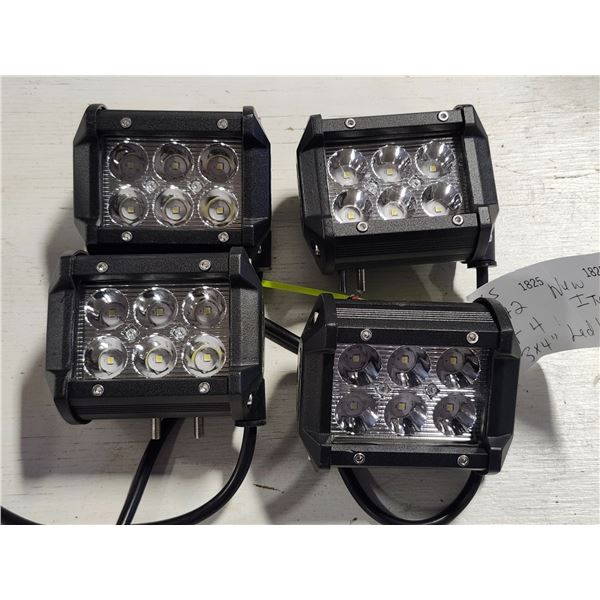 New LED Driving Lights X4 - 3"x4"