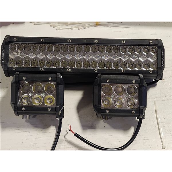 New 3pc LED Light Bar Set - 2x 4x3" and 1x 10"
